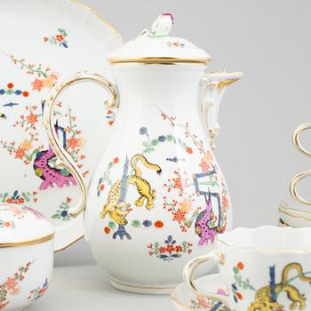 A 16 piece coffee service by Meissen, late 20th century.