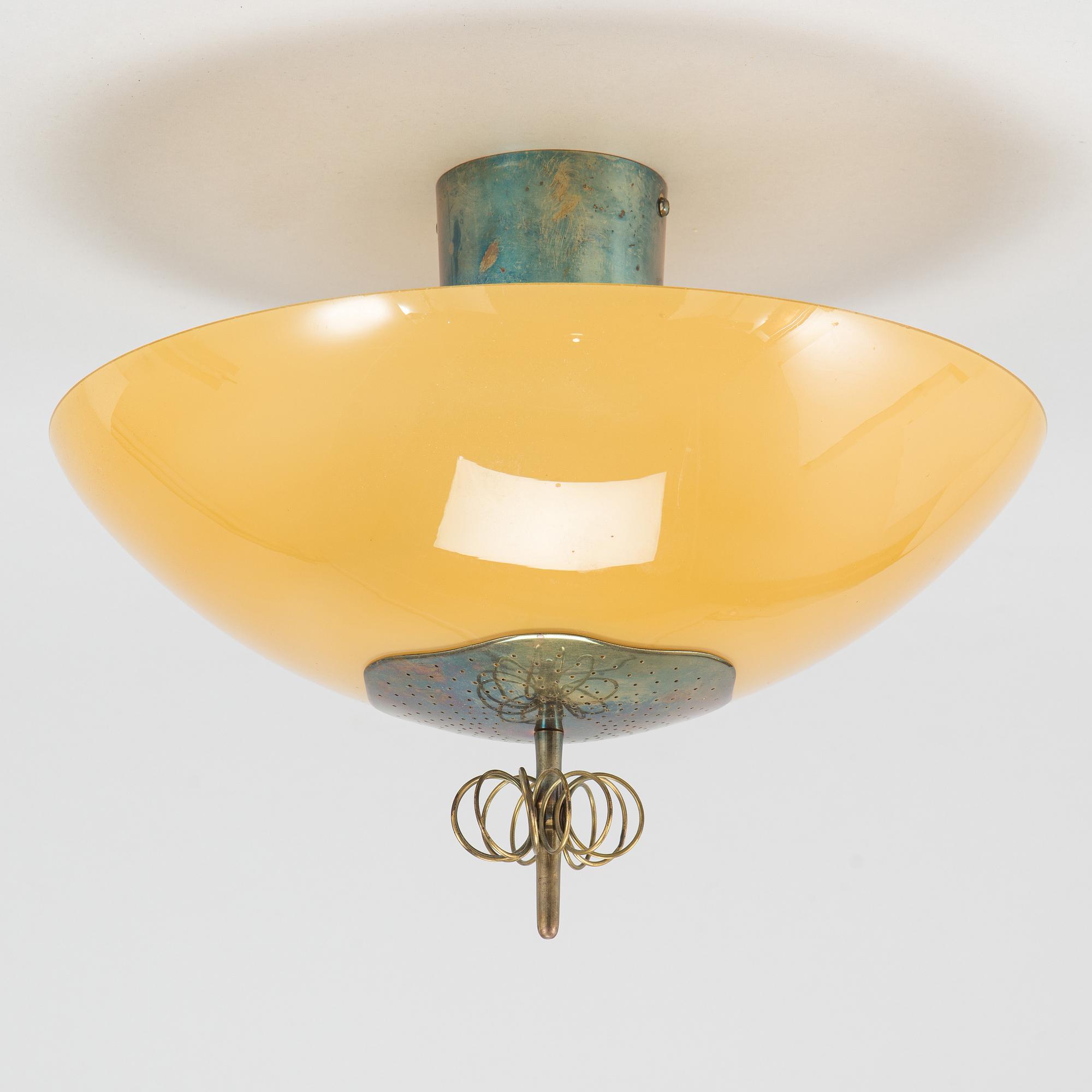 Paavo Tynell, Ceiling lamp for Taito. Made to order 1950.