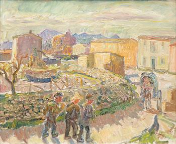Olle Nordberg, Wandering Figures, Southern Europe.