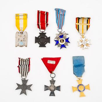 MEDALJER OCH ORDNAR, 7 st, Tyskland.