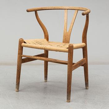 A 'Y-chair' by Hans J Wegner from Carl Hansen & Son, designed in 1950.