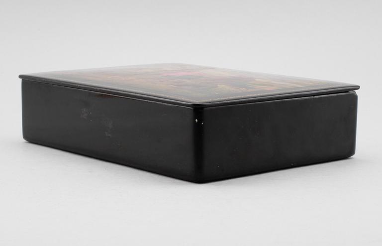 SKRIN, papier maché, signerad B Burmistov, Ryssland, 1954.