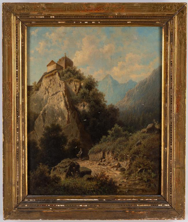 ADOLF CHWALA, oil on panel, signed.