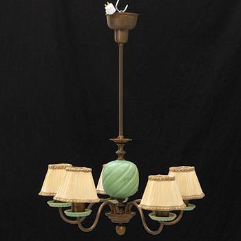Bertil Brisborg, a model "30115" ceiling lamp, Nordiska Kompaniet, 1940's/50's.
