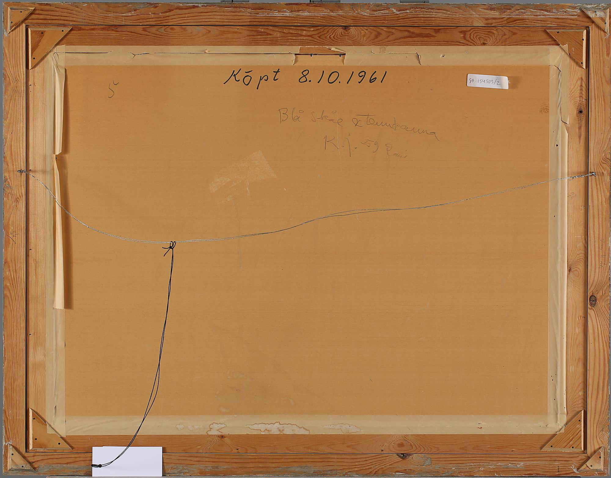 KURT JUNGSTEDT, gouache, signerad och daterad -59.