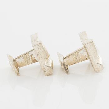 Lapponia ett par manschettknappar, sterlingsilver, Finland 1978.