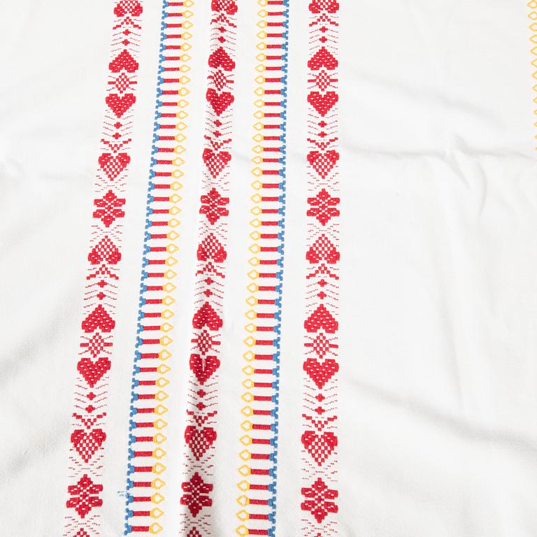 A collection of Christmas tablecloths 12 pcs first half/mid 20th century.