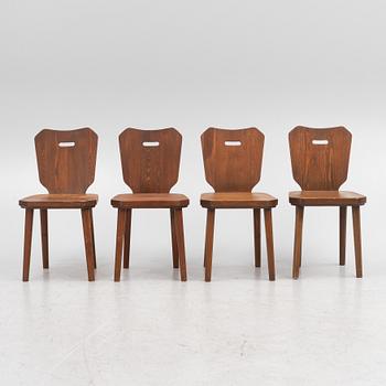 Chairs, 4 pcs, second half of the 20th century.