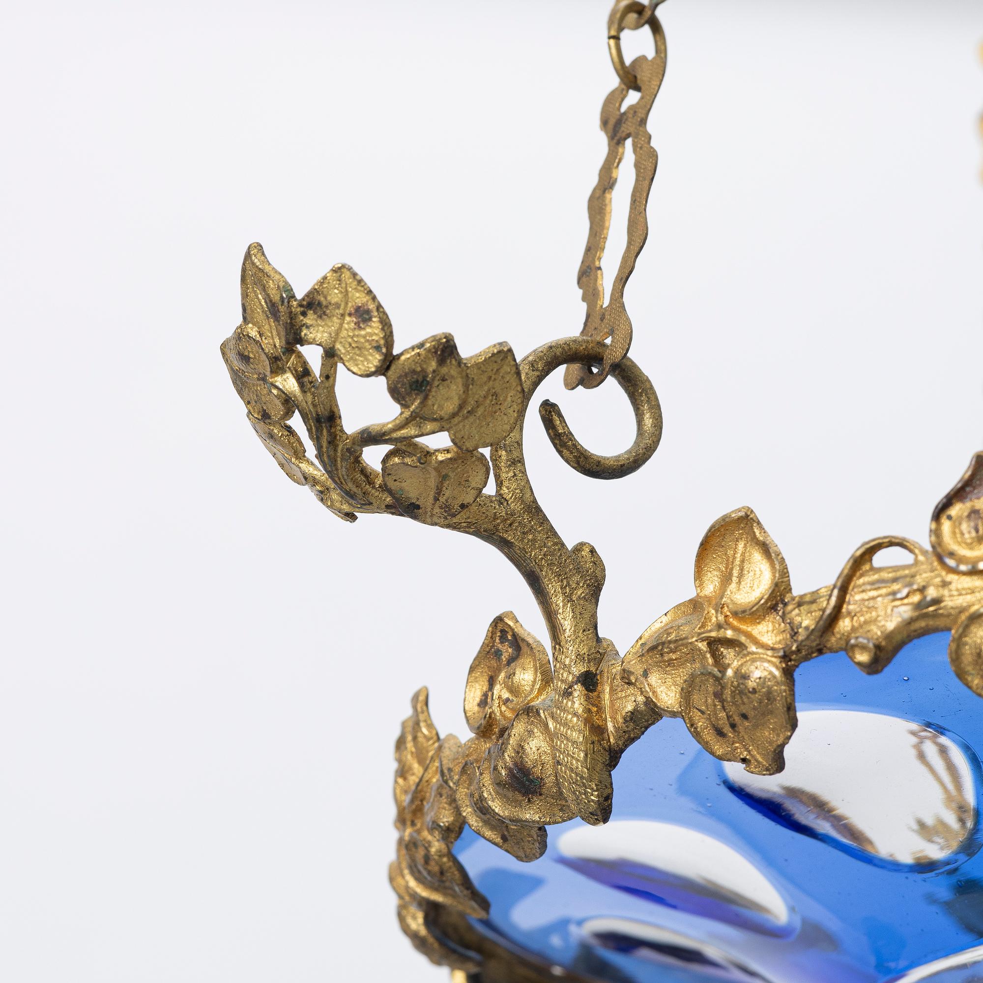A late Empire ceiling lamp, mid-19th Century.