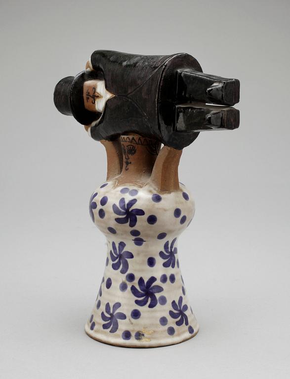 FIGURIN, stengods, Lisa Larson, Gustavsberg, 1960-tal.