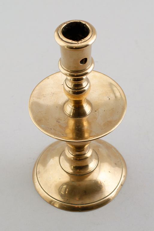 LJUSSTAKE, mässing, 1500-tal.