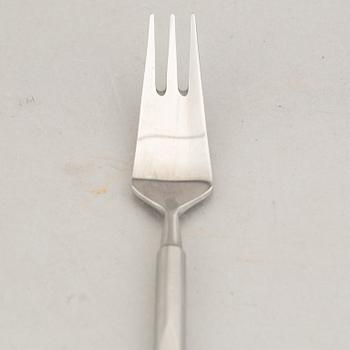 Erik Herløw, a 53-piece stainless steel cutlery, model 'Obelisk', Copenhagen, Denmark.