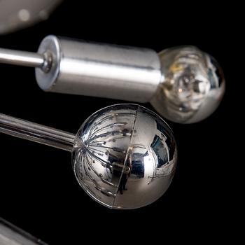 PAUL DE HAAN, taklampa, "Sputnik", 1900-talets senare hälft.