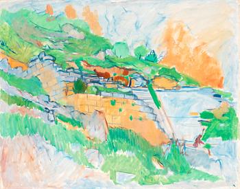 220. Hilding Linnqvist, "Amfiteatern, Delphi I" (Amphitheater, Delphie I).