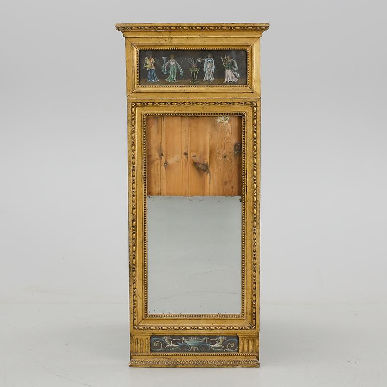 SPEGEL, sengustaviansk, omkring år 1800.
