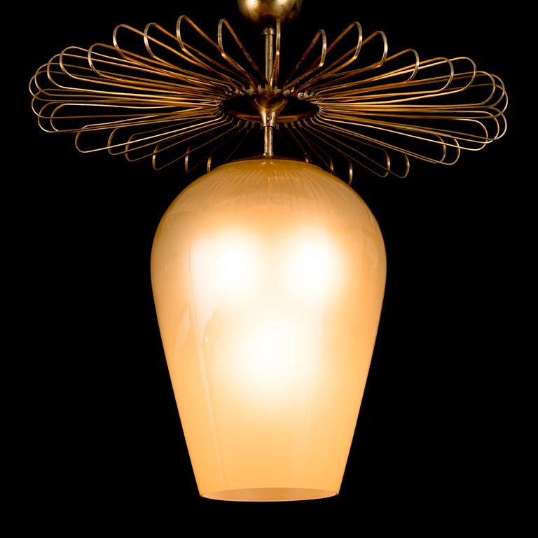 A mid-20th century pendant light for Taito/Idman, Finland.