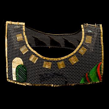MARKKU SALO, necklace, metal and glass, signed Markku Salo 1992.