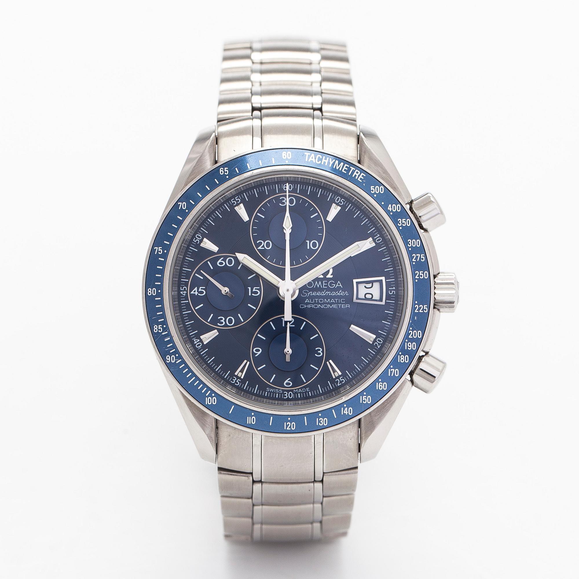 Omega, Speedmaster, Date, kronograf, armbandsur, 40 mm.