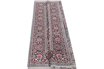 A rug, Esfahan, part silk, c. 238 x 154 cm.