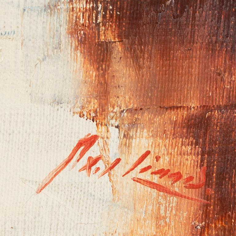 Axel Lind, oil on canvas, signed.