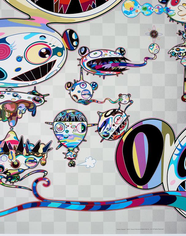 Takashi Murakami, "Another Dimension Brushing Against Your Hand" & "Hands Clasped".