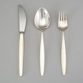 A Danish 20th century silver 36 piece table-cutlery, Tias Eckhoff, Georg Jensen, Copenhagen after 1953.