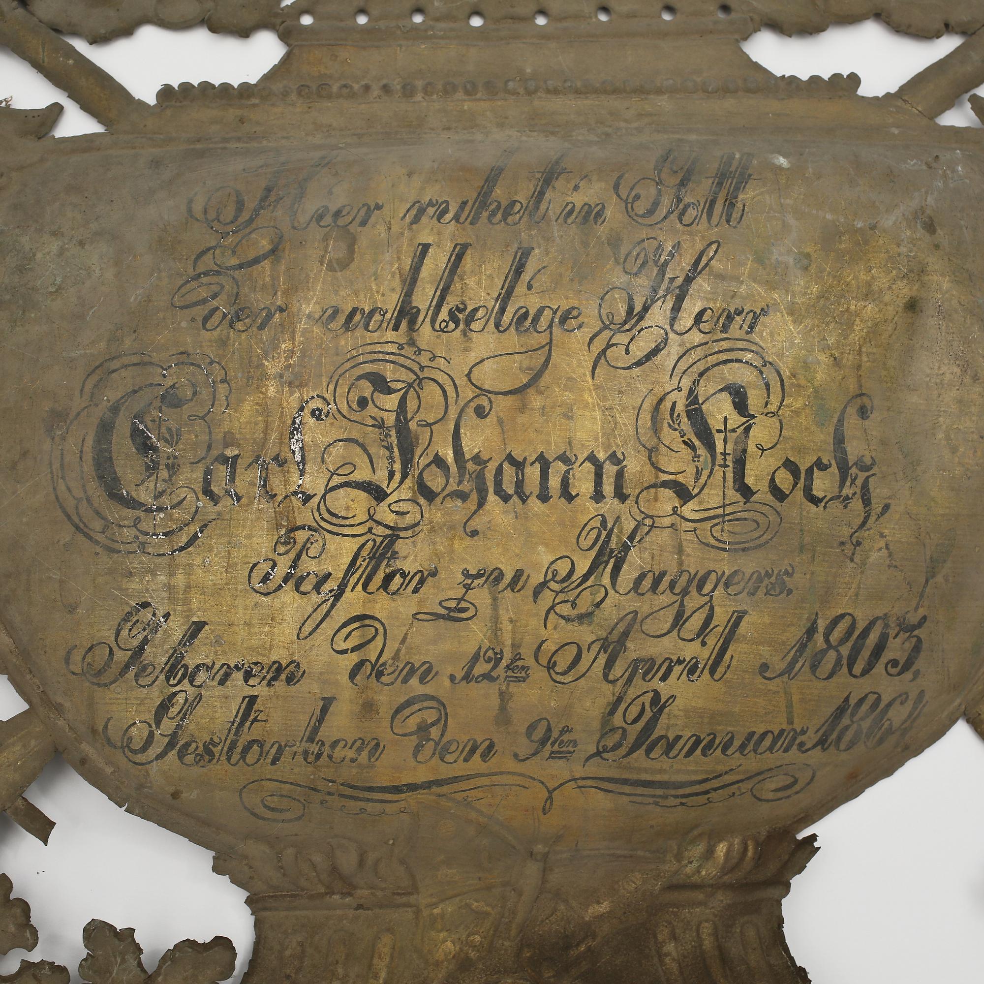 EPITAFIER, 4 st, 1700-talets slut samt 1800-tal.