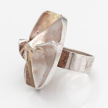 Björn Weckström, A stelringsilver ring "Jaara's dream". Lapponia 1969.