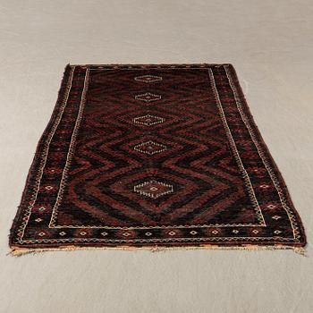 Beludj rug semi-antique, approx. 268x133 cm.