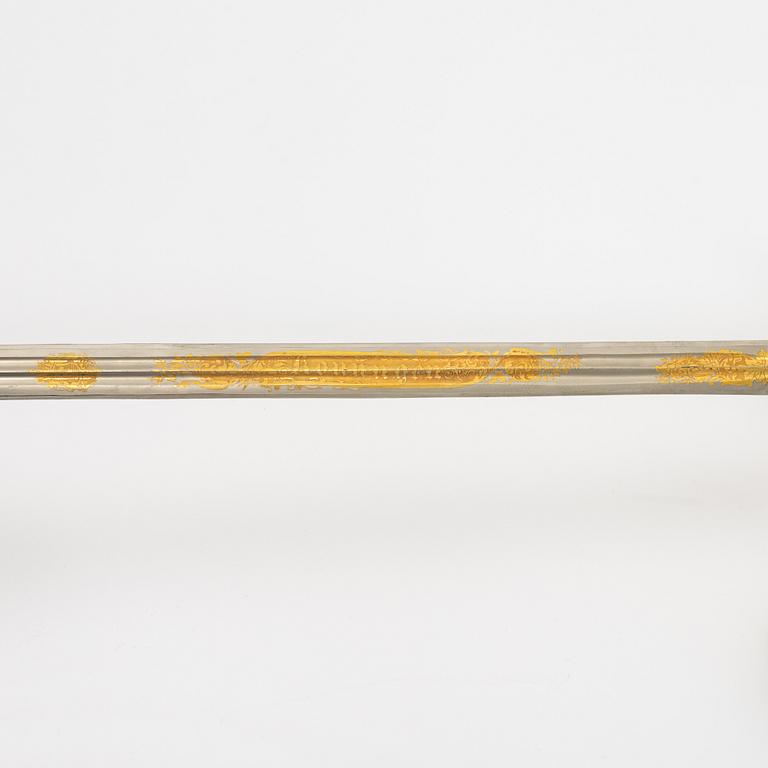 Sabel, m/1859, med balja, för infanteriofficer.