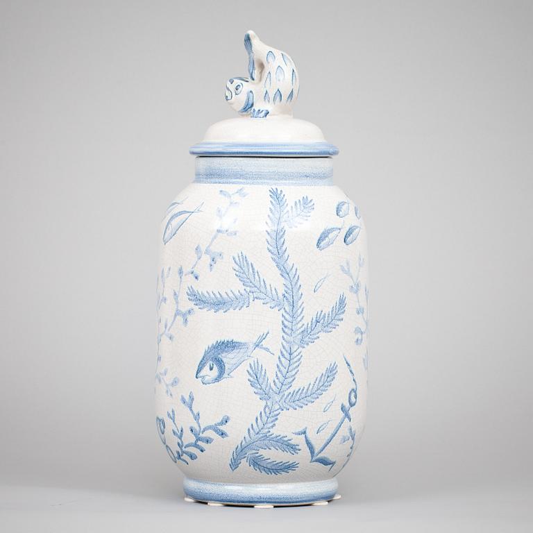 URNA med LOCK, fajans, Eva Jancke-Björk, Bo Fajans, 1900-tal.