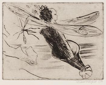 Hans Wigert, Insekt och man i profil.