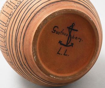 LISA LARSON, vas, stengods, Gustavsberg, omkring 1900-talets mitt.