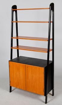 BOKHYLLA, 3 sektioner, 1960-tal.