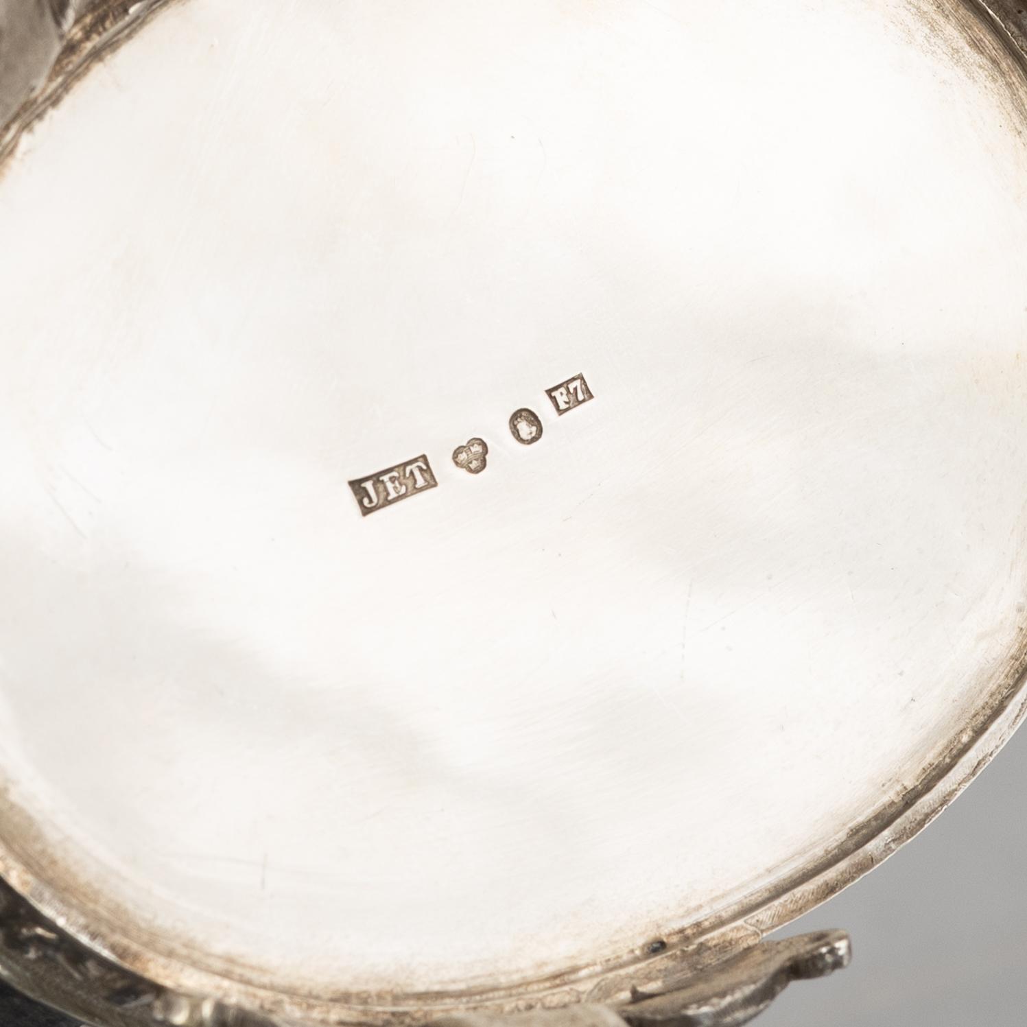 A Swedish silver Gustavian style coffee service, mark of JE Torsk, Stockholm 1908.