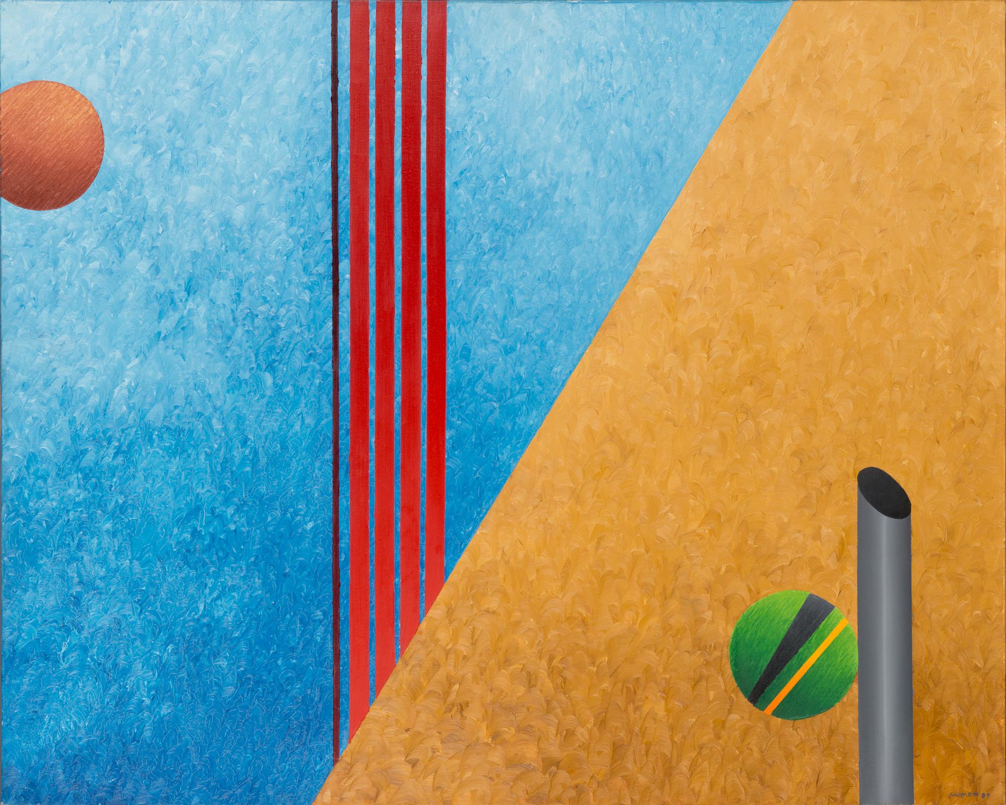 Karl Momen, oil on canvas, signed and dated -89.