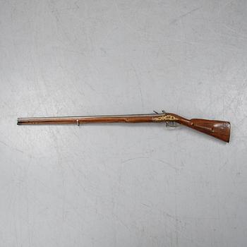 A German re-converted flintlock gun, first half of the 18th Century.