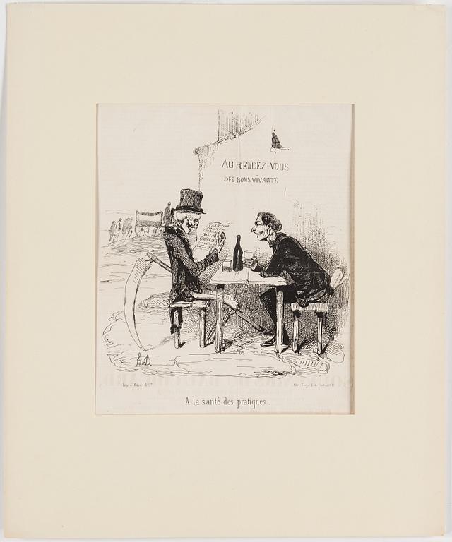 HONORÉ DAUMIER, lithographs, 7, stamped signature.