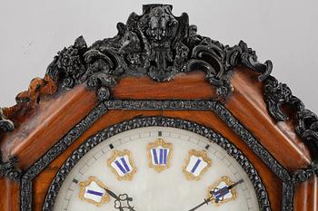 VÄGGUR, Lejamodell, nyrokoko, 1800-talets andra hälft.