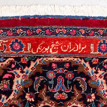 A carpet, Mashad, ca 393 x 293,5 cm.