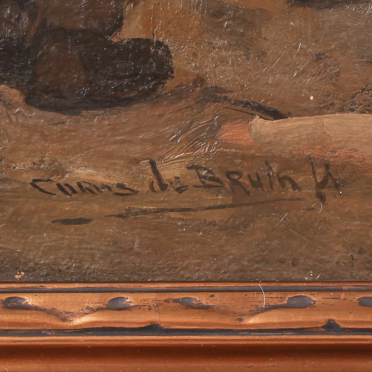 CORNELIS DE BRUIN, olja på duk, signerad.
