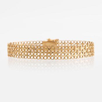 Armband 18K guld, X-länk.