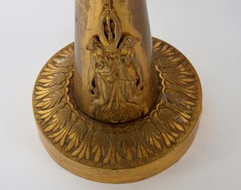 KANDELABER, ett par, mässing, empirestil.