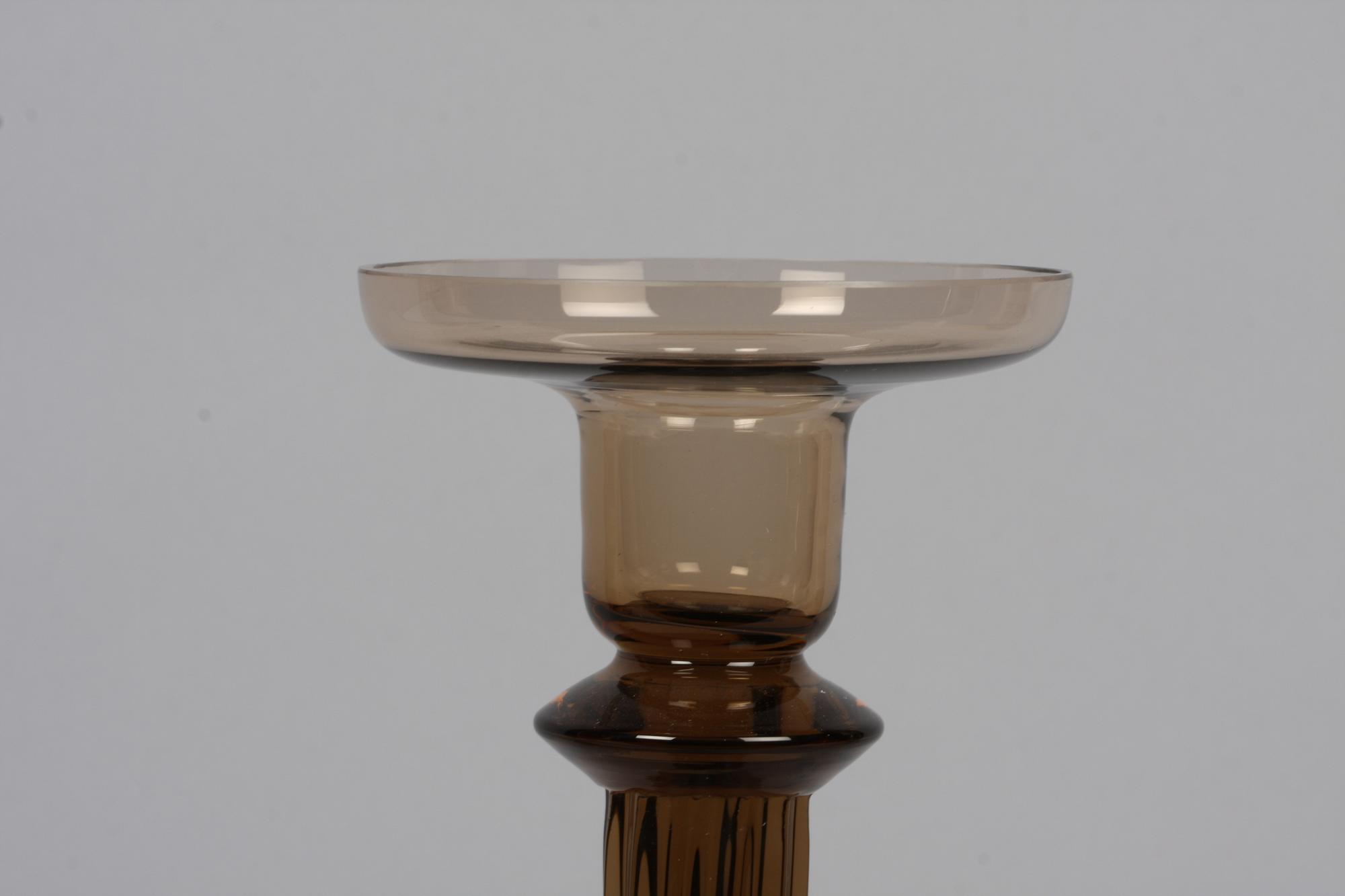 LJUSSTAKAR, ett par, glas, 1930-tal.