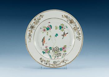 1636. A set of four famille rose plates, Qing dynasty, early Qianlong, circa 1740.