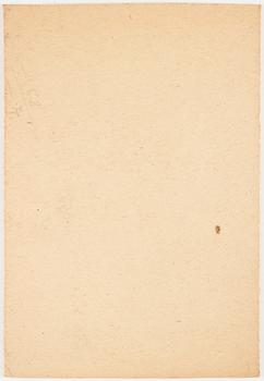 CO Hultén, bladteknik på papper, signerad och utförd 1937.