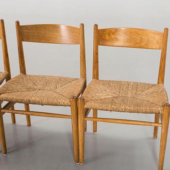 A SET OF 4 HANS J WEGNER "CH 36" CHAIRS.