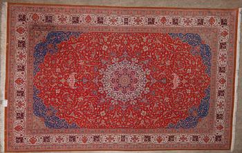 A SILK QUM-CARPET.