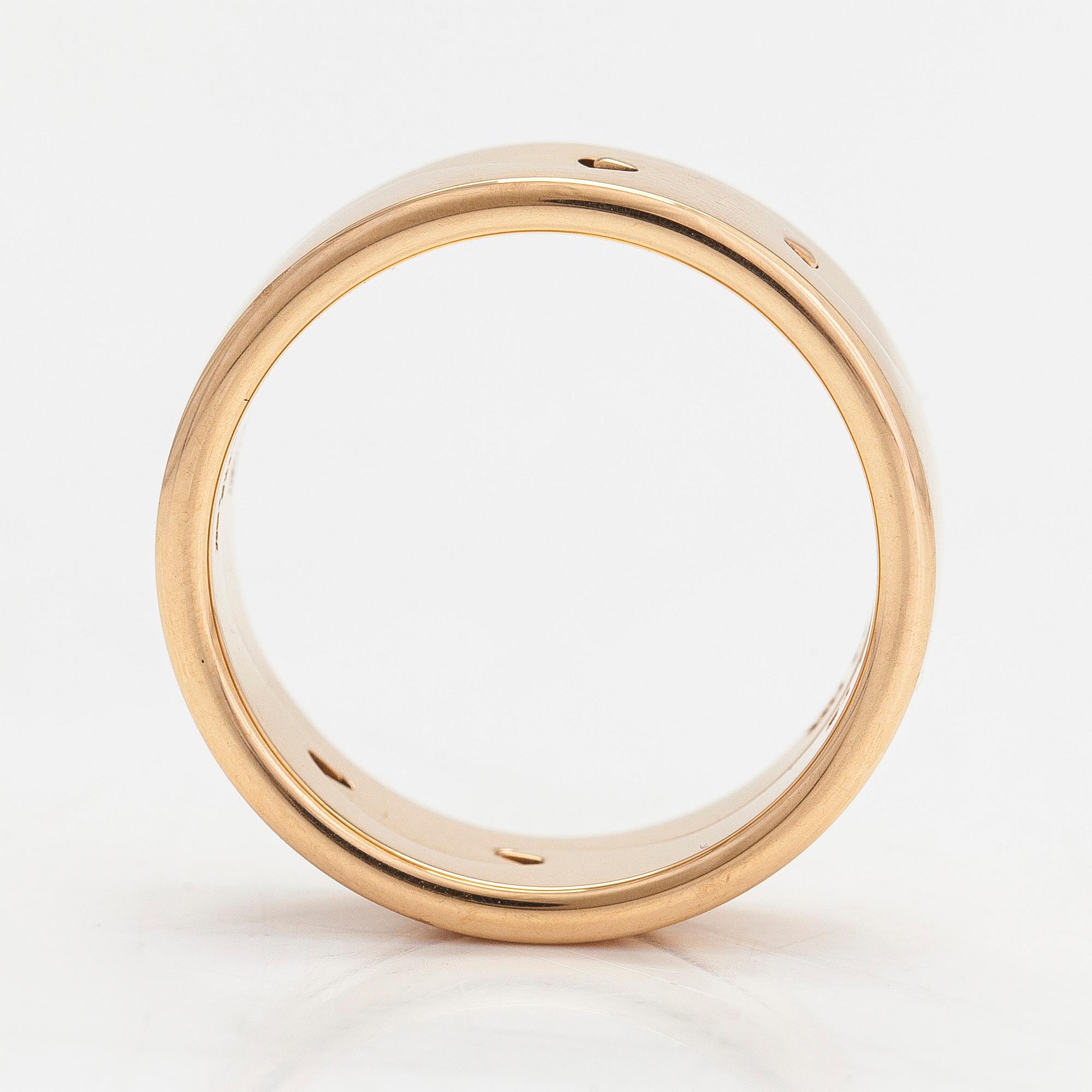 Georg Jensen, ring "Fusion", 2-delar, 18K roséguld.