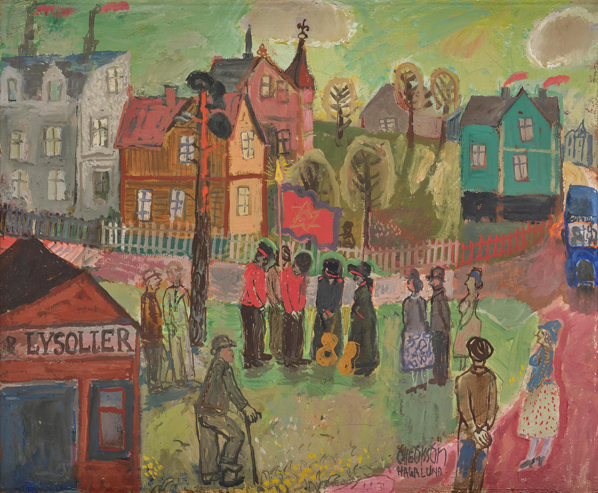 Olle Olsson-Hagalund, The Salvation Army in Hagalund.